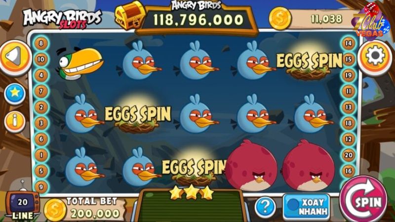 Gặp lại những chú chim giận dữ trong game slot đổi thưởng Angry Birds 